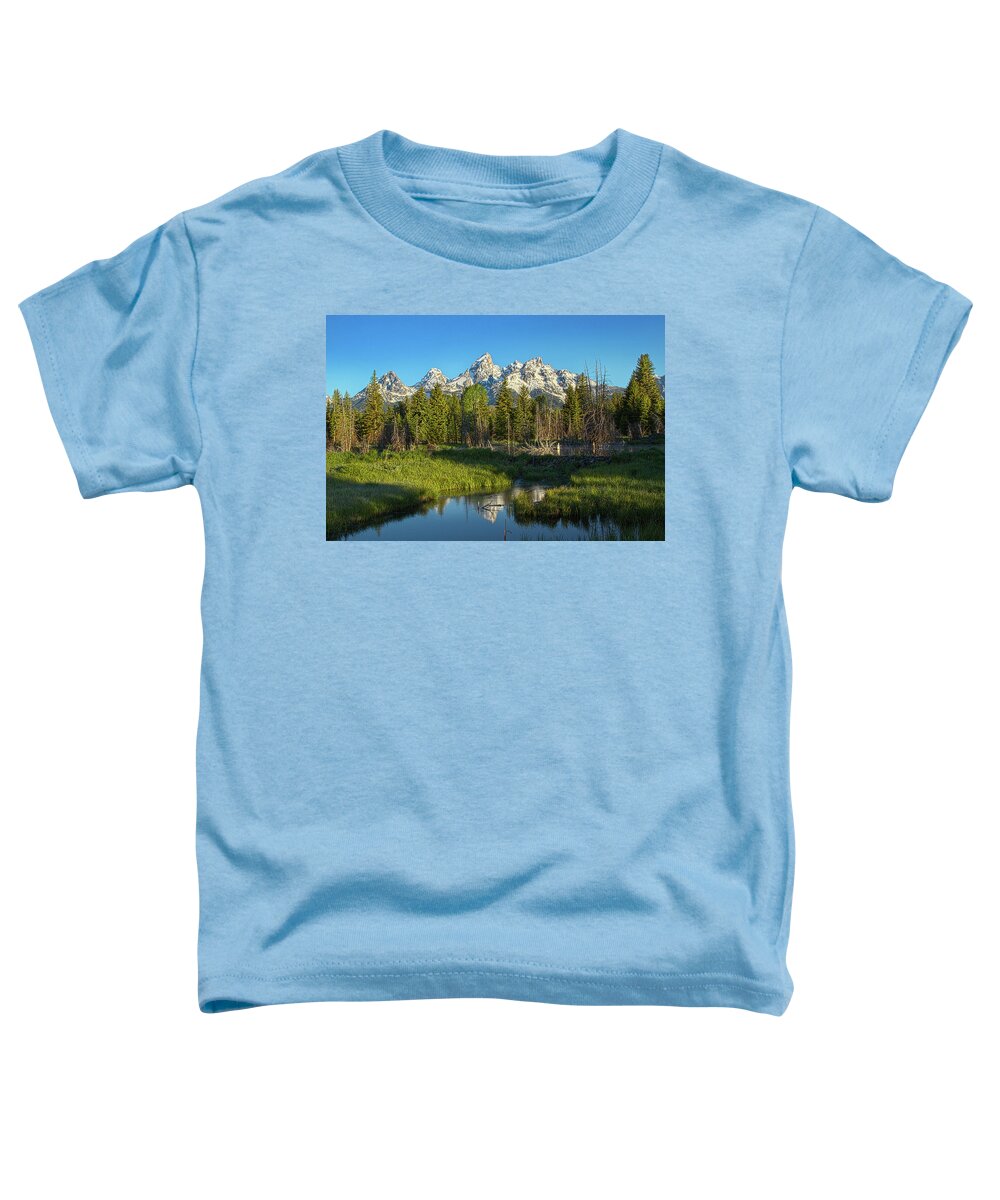 Canon Toddler T-Shirt featuring the photograph Grand Tetons by Phil Koch