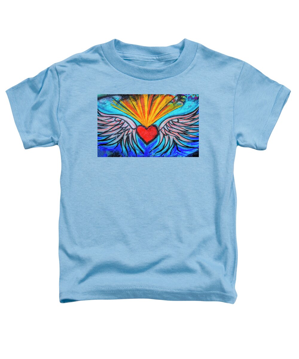 Tom Singleton Photography Toddler T-Shirt featuring the photograph Heart And Feathers by Tom Singleton