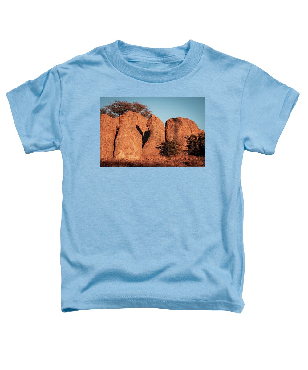 Scenic Toddler T-Shirt featuring the photograph Heart of Sunset at City of Rocks by Mary Lee Dereske