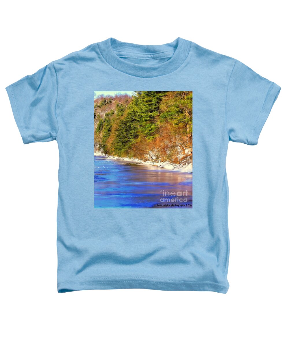 Landscape Toddler T-Shirt featuring the photograph January On The Jordan by Tami Quigley