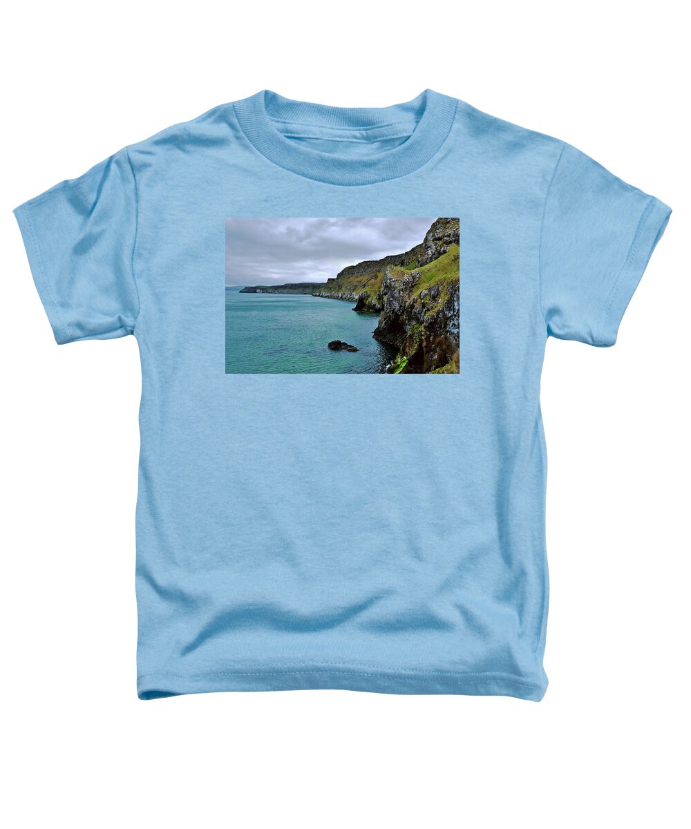 Ireland Rocks Toddler T-Shirt featuring the photograph Jewelled Ballintoy Northern Ireland by Lexa Harpell