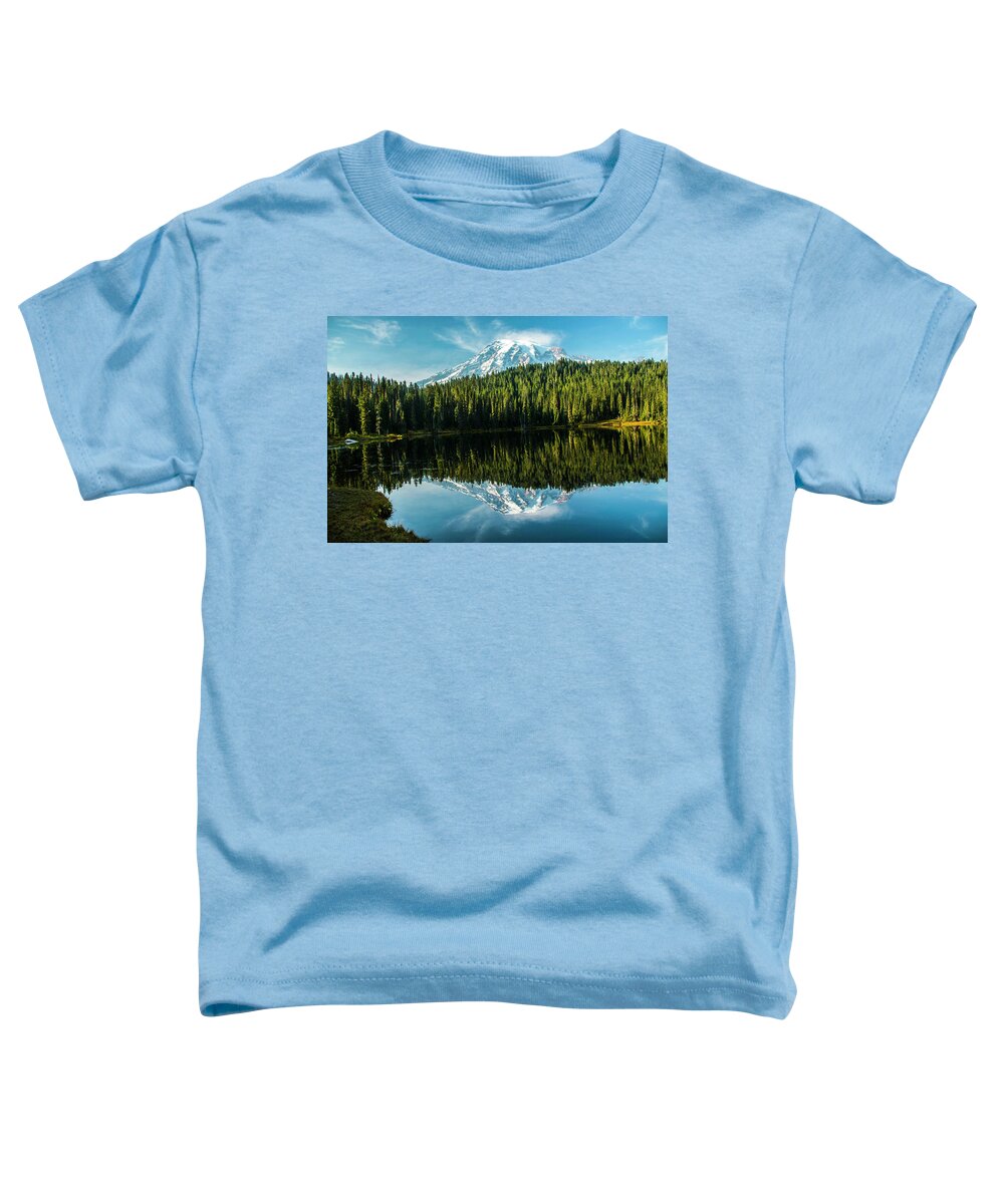 Mount Rainier National Park Toddler T-Shirt featuring the photograph Living Up to Its Name by Doug Scrima