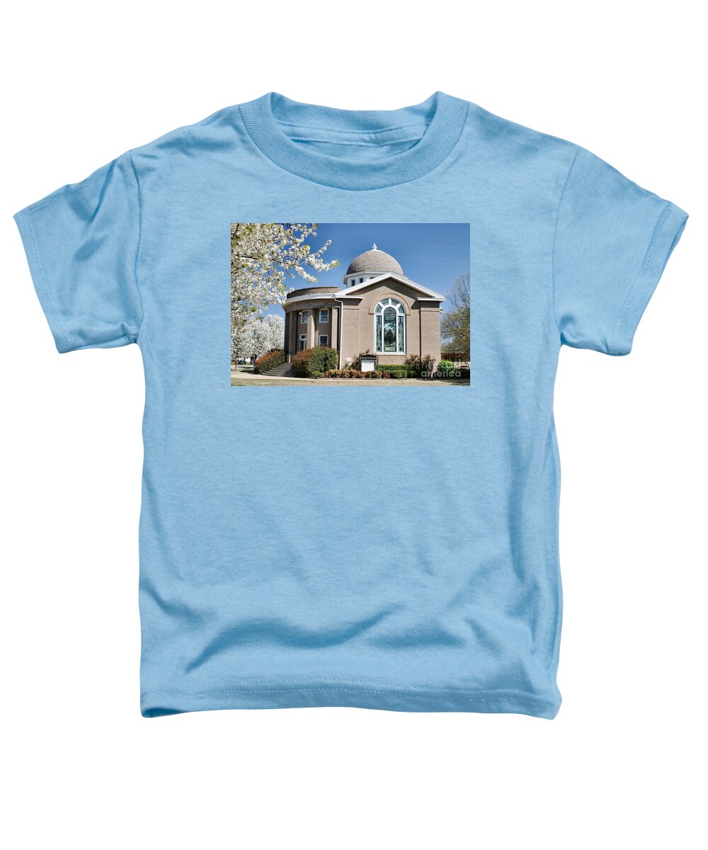 Church Toddler T-Shirt featuring the photograph Methodist Church Walters, OK by Pattie Calfy