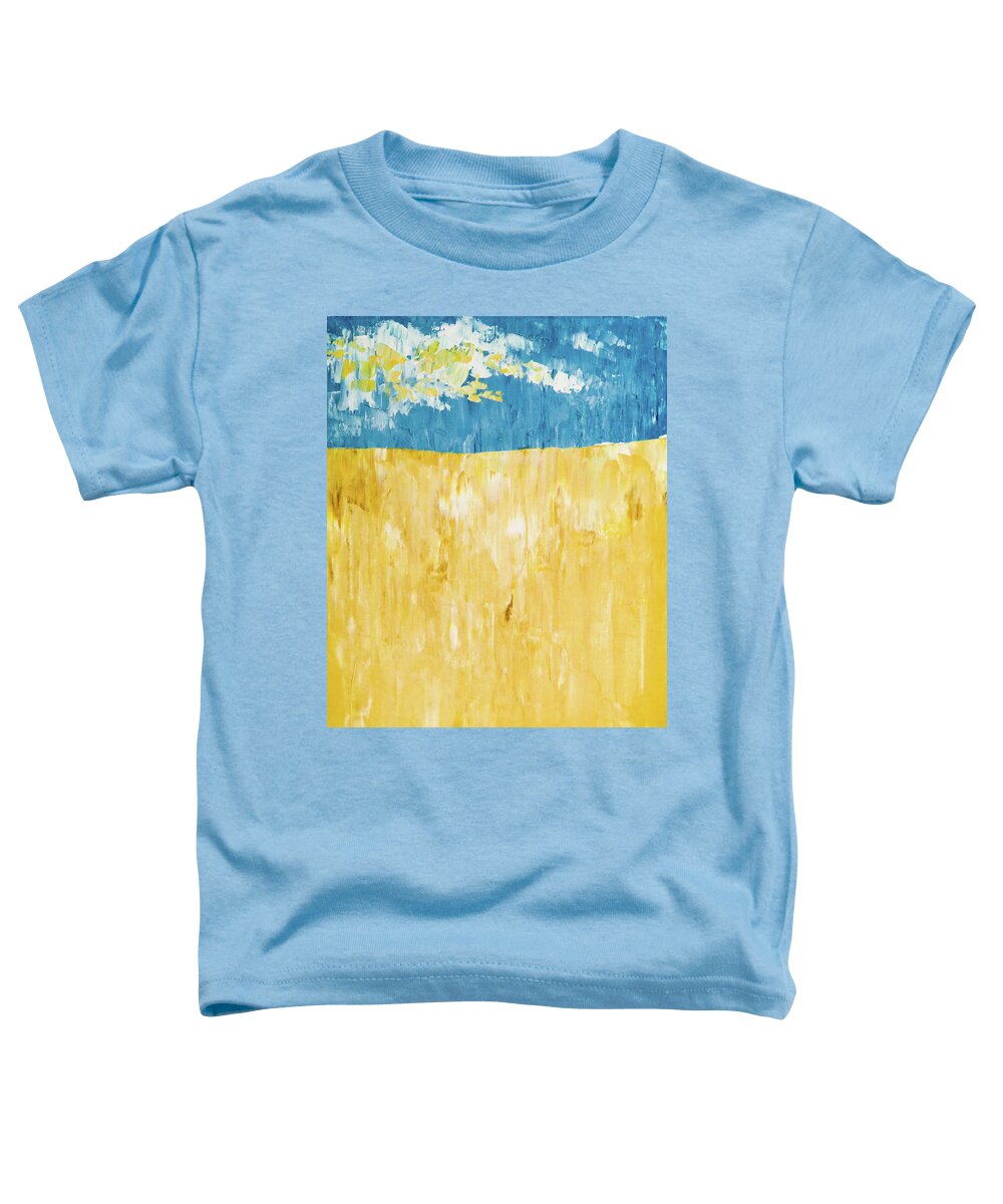 Midwest Toddler T-Shirt featuring the painting Midwest field by Ted Clifton
