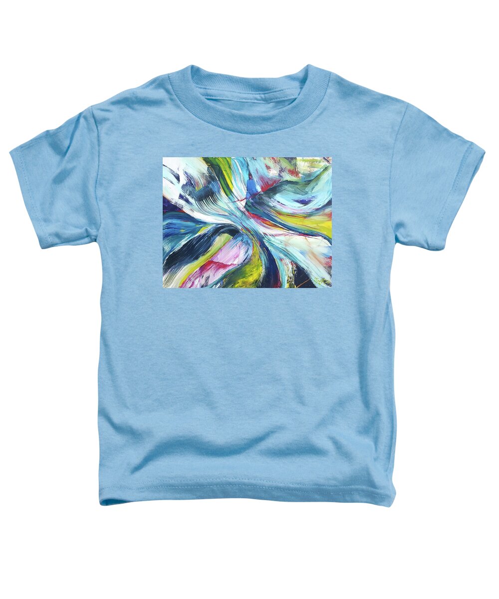 Abstract Toddler T-Shirt featuring the painting My Star by Jackie Ryan