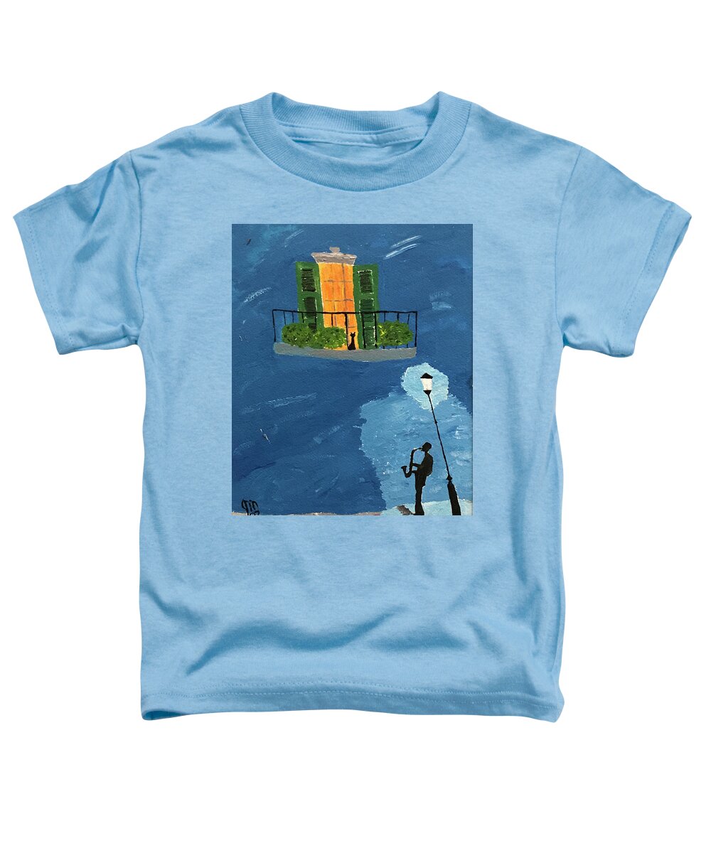  Toddler T-Shirt featuring the painting New Orleans Blues by John Macarthur