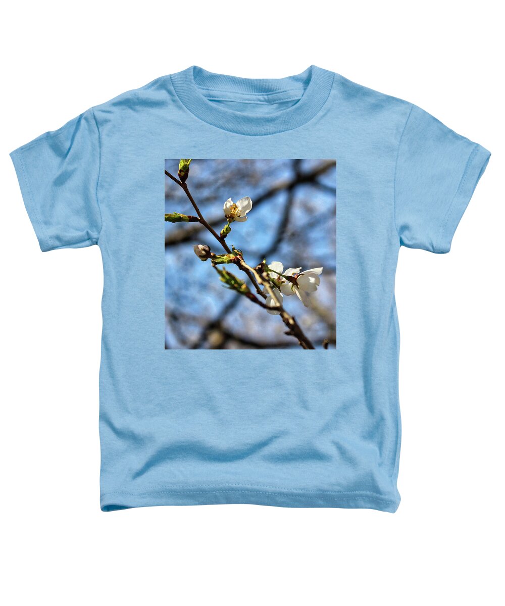Newark Toddler T-Shirt featuring the photograph Newark Cherry Blossom Series - 9 by Christopher Lotito