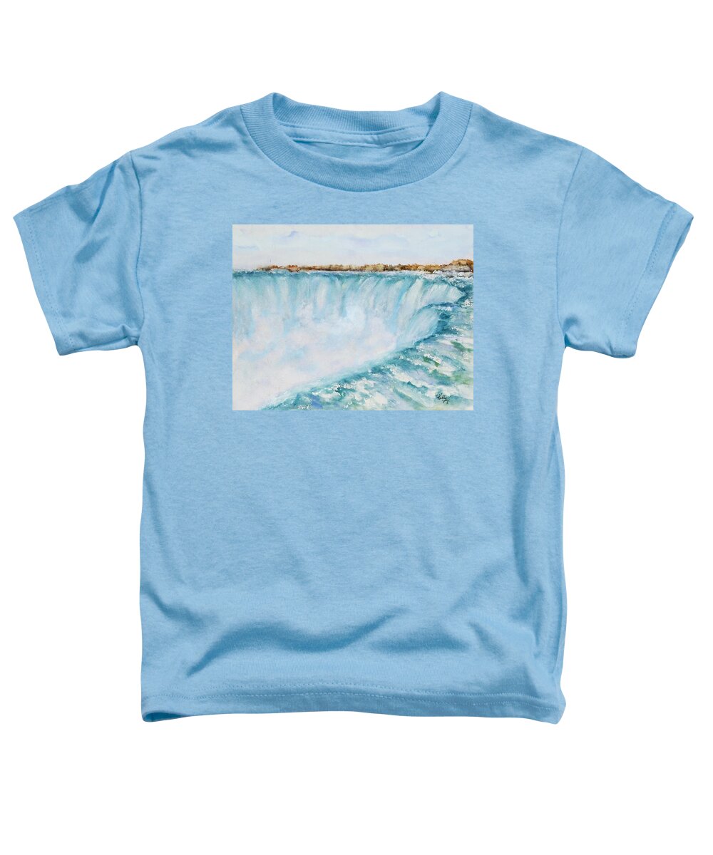 Niagara Falls Toddler T-Shirt featuring the painting Niagara Falls by Kelly Mills