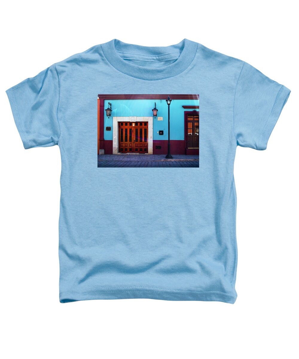 Oaxaca Toddler T-Shirt featuring the photograph Oaxaca Facade by William Scott Koenig