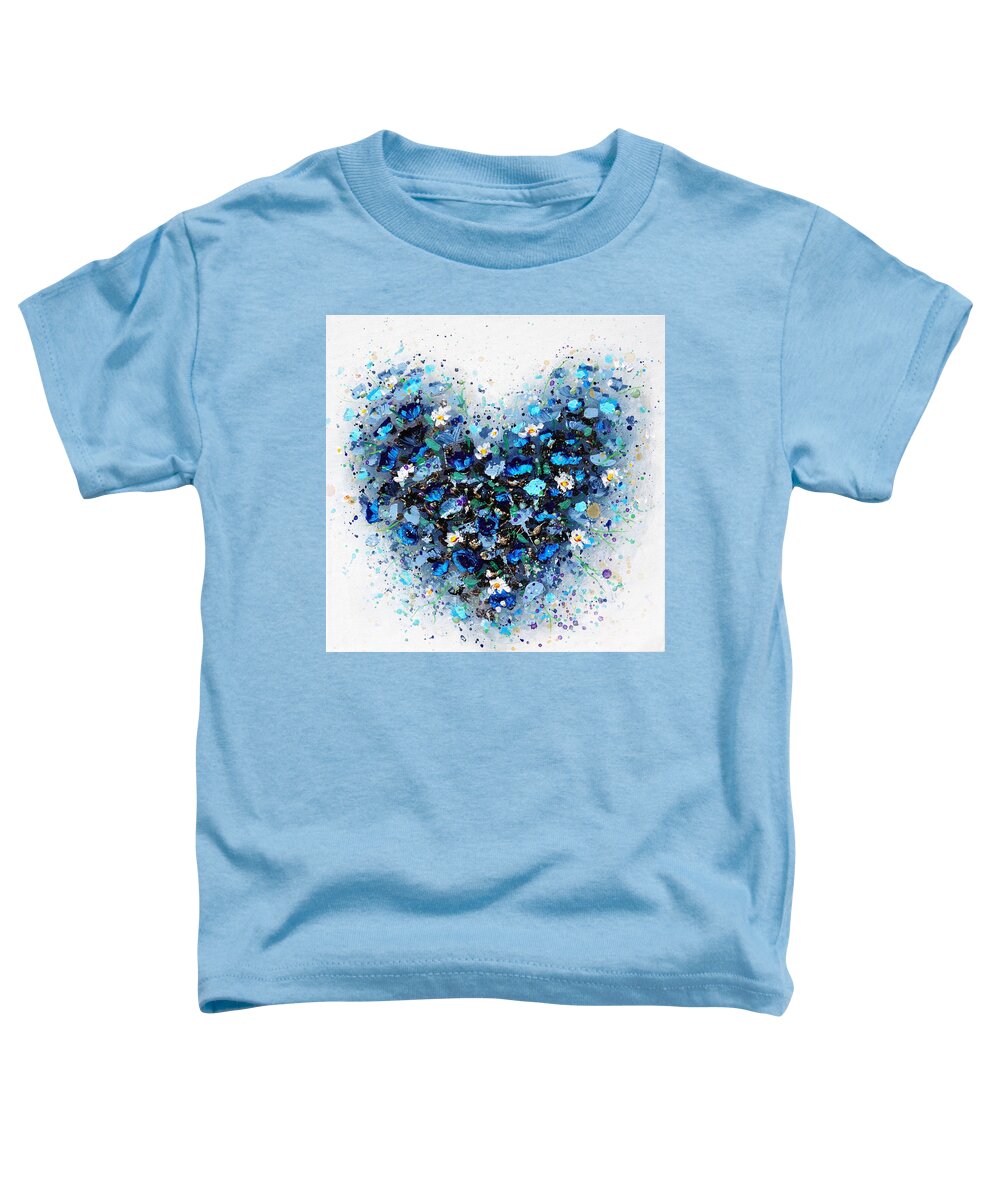 Heart Toddler T-Shirt featuring the painting Ocean of Love by Amanda Dagg