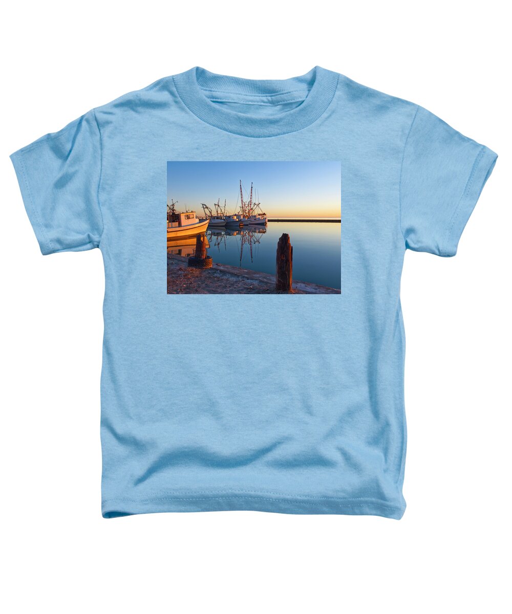 Boats Toddler T-Shirt featuring the photograph Old Fulton Docks by Ty Husak