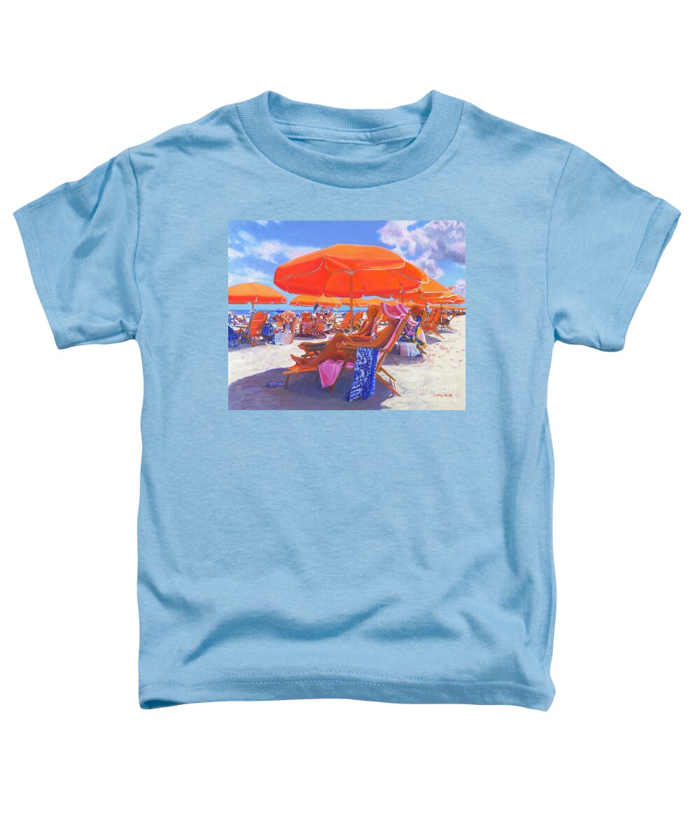 Orange Chill Toddler T-Shirt featuring the painting Orange Chill by Candace Lovely