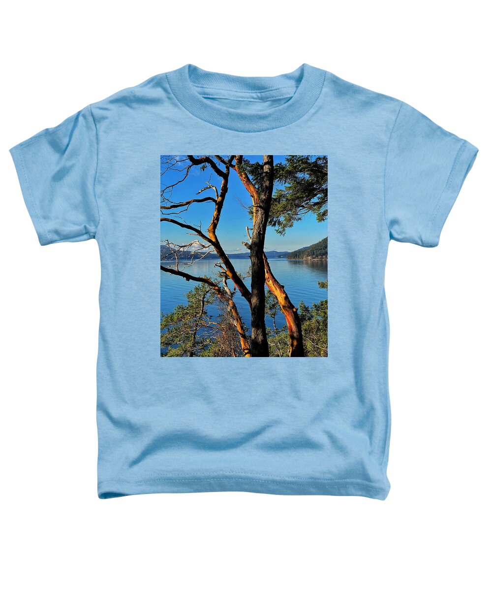 Madrone Tree Toddler T-Shirt featuring the photograph Orcas Island Madrone by Jerry Abbott