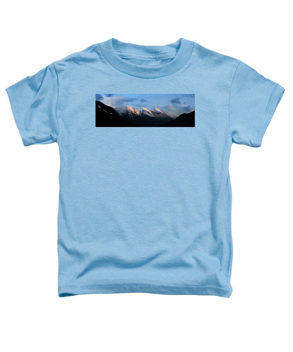 617 Toddler T-Shirt featuring the photograph Over The Mountains - Canada Lilooet Mountains by Sonny Ryse