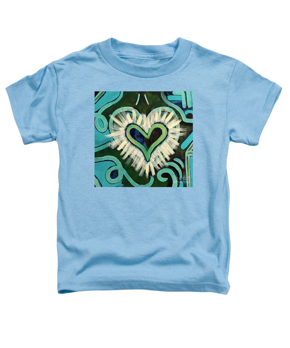 #heart #coherence #heartbrainconnection Toddler T-Shirt featuring the painting Radiant Heart by Sylvia Becker-Hill