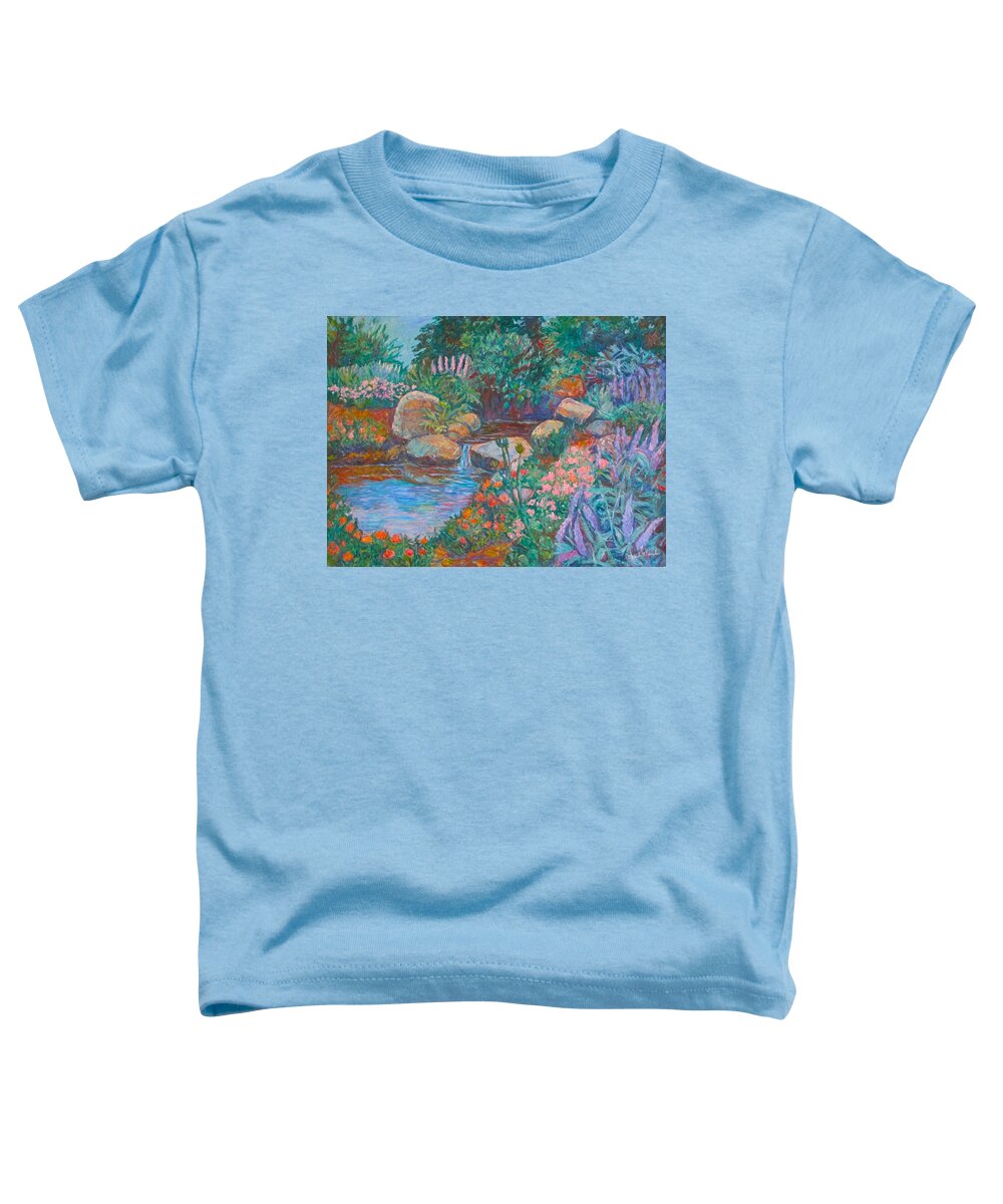 Rock Garden Toddler T-Shirt featuring the painting Rock Garden by Kendall Kessler