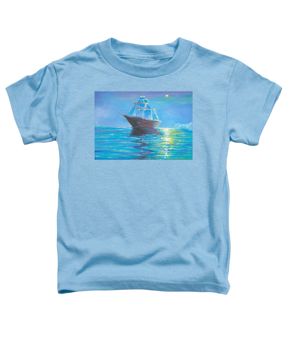Living Room Toddler T-Shirt featuring the painting Sea Life by Olaoluwa Smith
