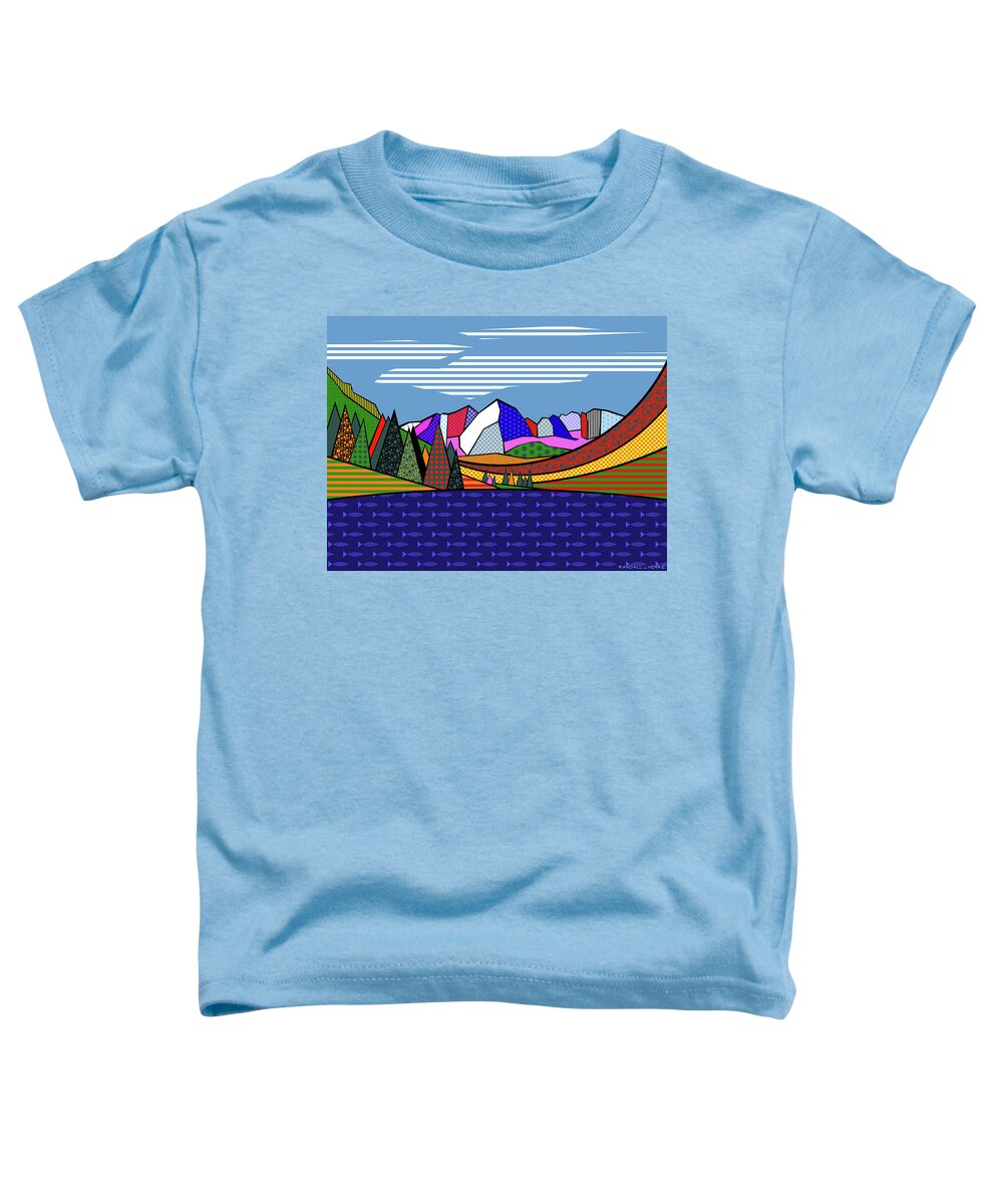  Toddler T-Shirt featuring the digital art SLAL Maroon Bells by Randall J Henrie