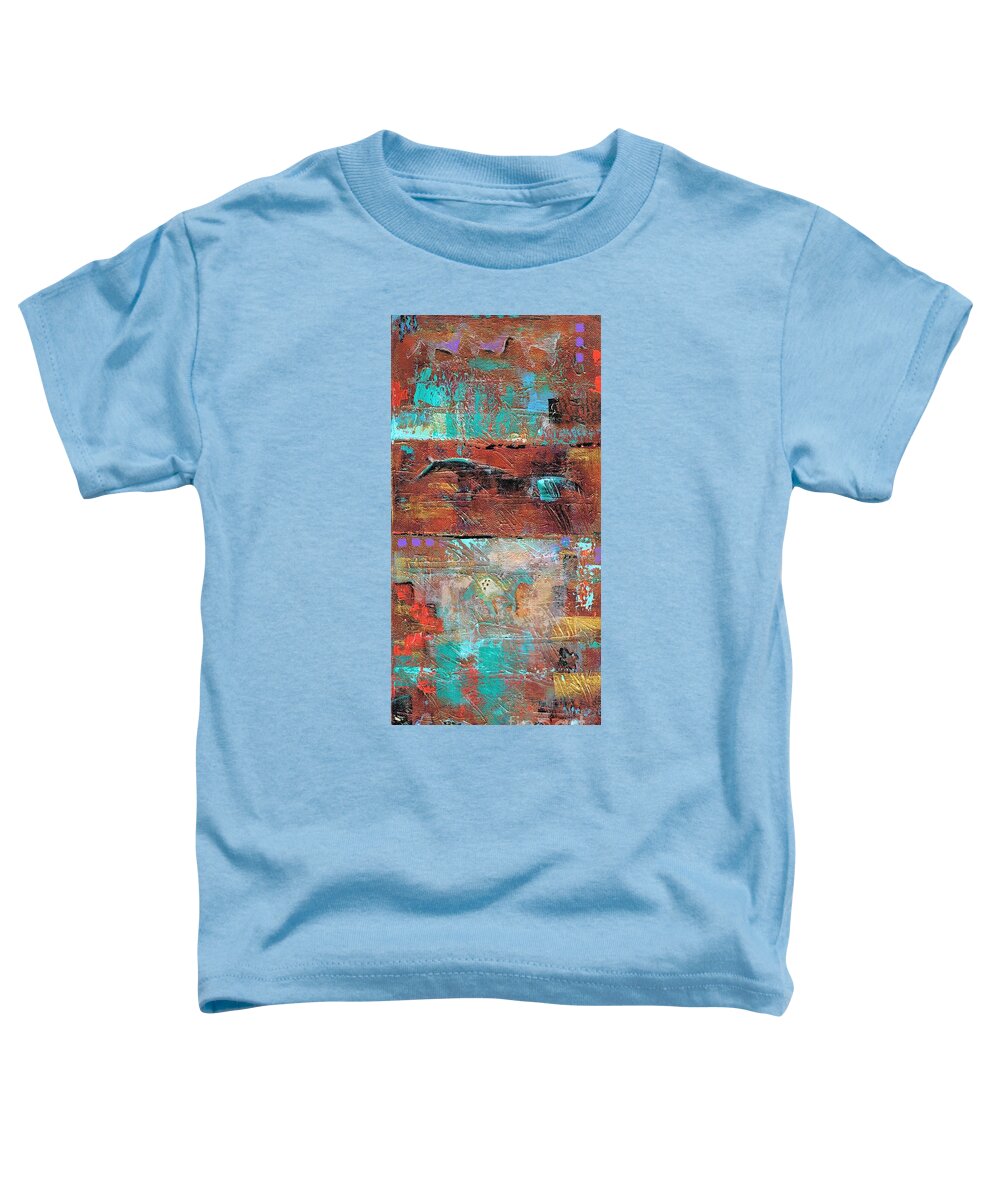 Southwest Art Toddler T-Shirt featuring the painting Southwest Horses by Frances Marino