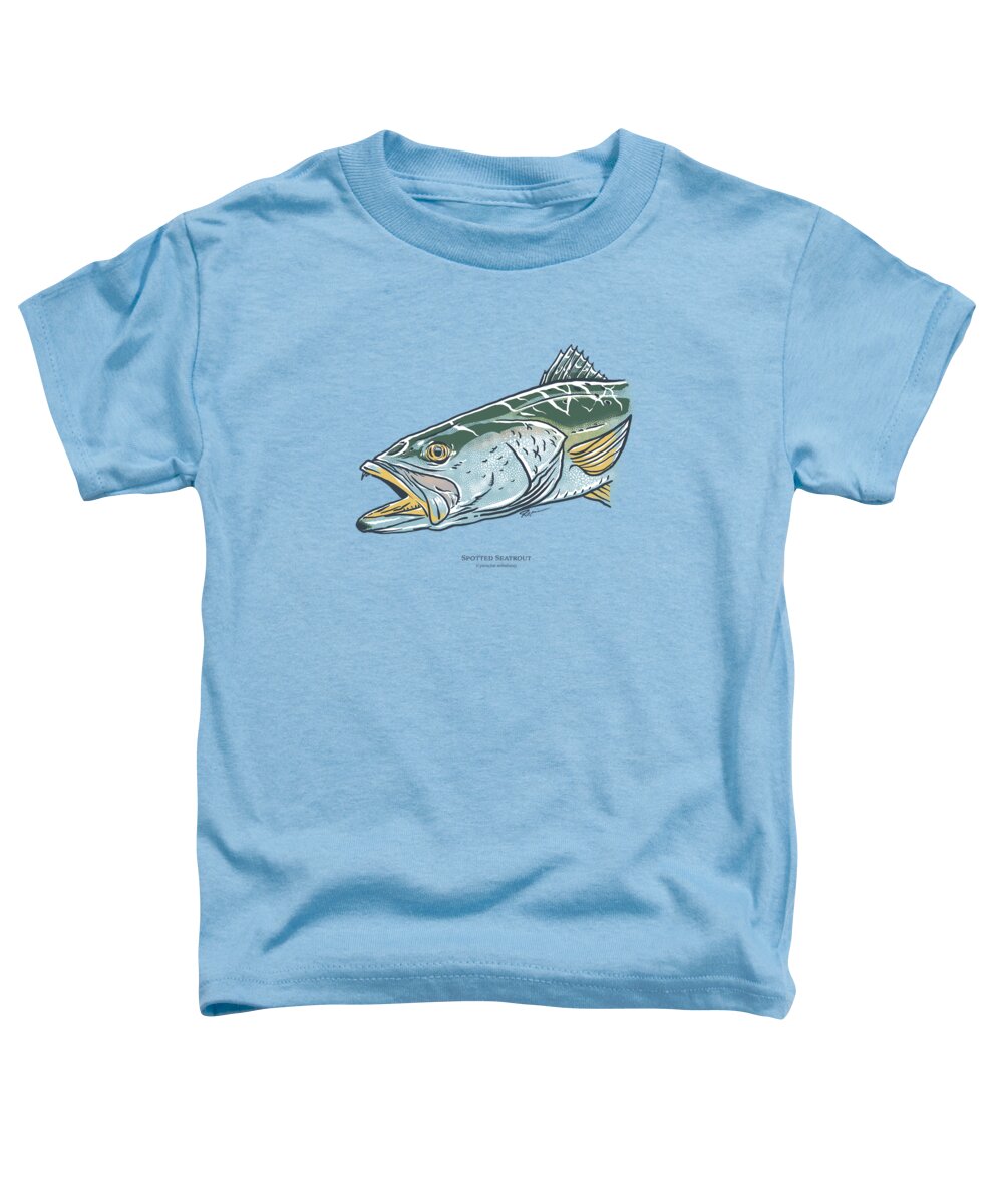 Spotted Seatrout Toddler T-Shirt featuring the digital art Spotted Seatrout by Kevin Putman