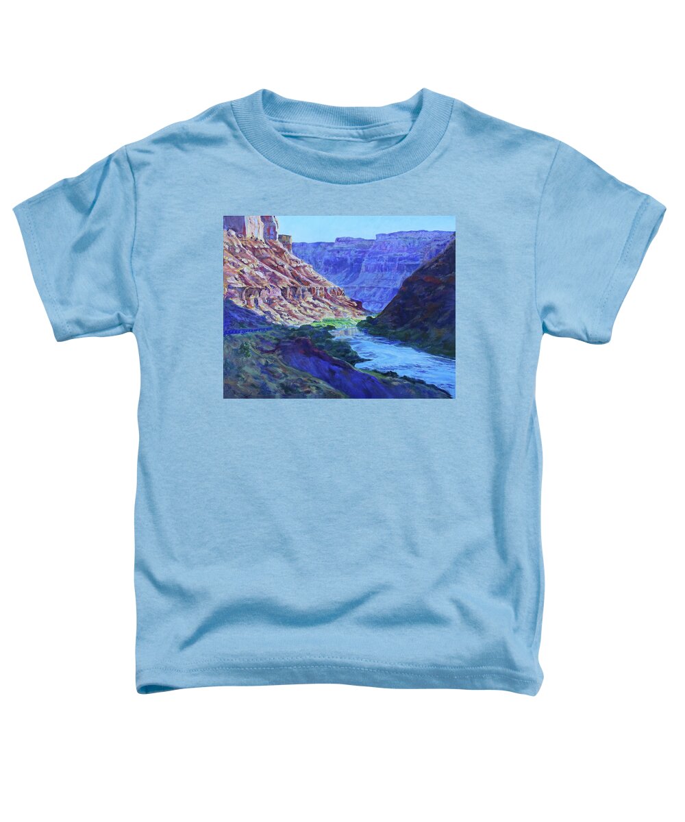 Oil Painting Toddler T-Shirt featuring the painting Takeout Beach by Page Holland