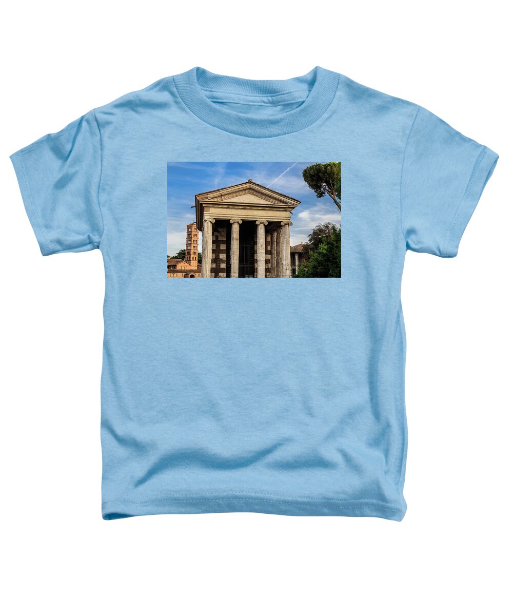 Temple Of Portunus Toddler T-Shirt featuring the photograph Temple of Portunus in the Forum Boarium by Fabiano Di Paolo