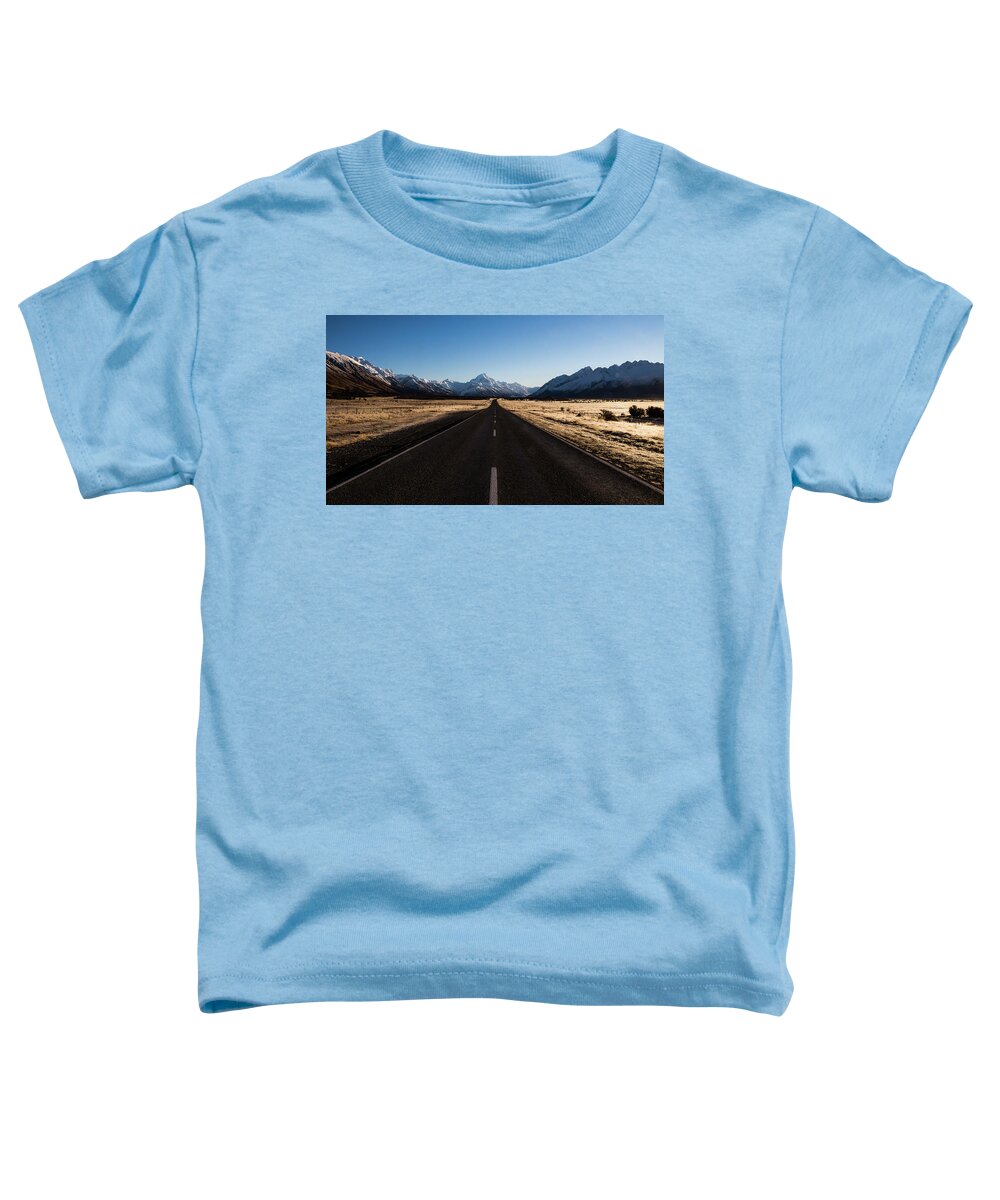 Mountains Toddler T-Shirt featuring the photograph The classic approach by Johannes Brienesse