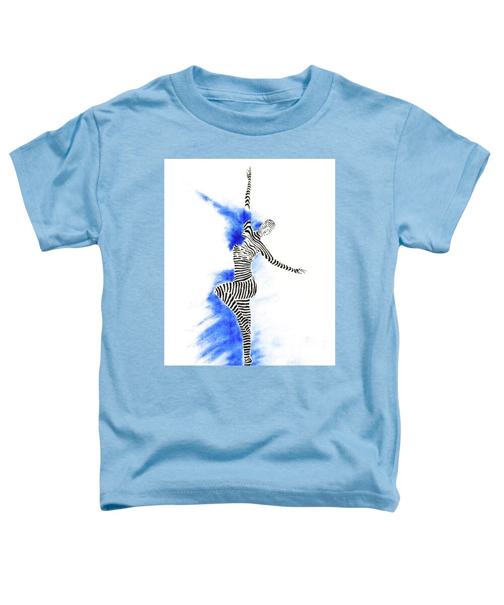 Dancer Toddler T-Shirt featuring the painting The dancer by Natalia Wallwork