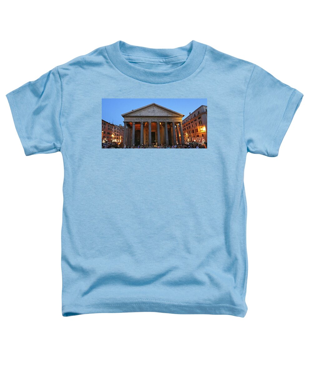 Pantheon Toddler T-Shirt featuring the photograph The Pantheon at Dusk 1016 by Jack Schultz