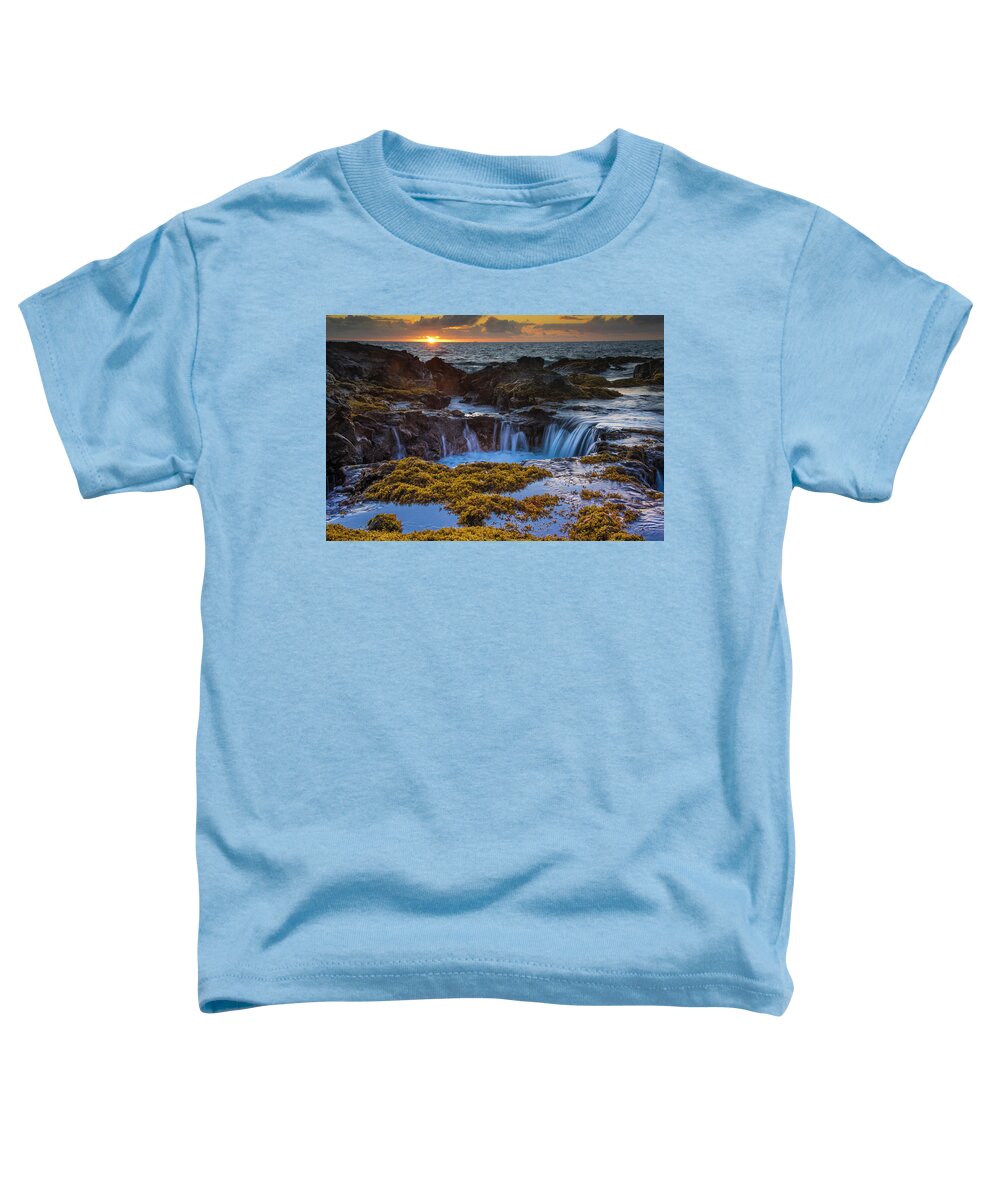 Hawaii Toddler T-Shirt featuring the photograph Tidal Pools in Hawaii by Bill Cubitt