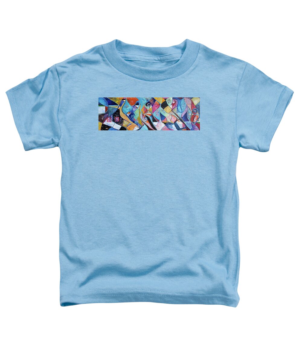 Abstract Toddler T-Shirt featuring the painting Untitled by Jackie Ryan