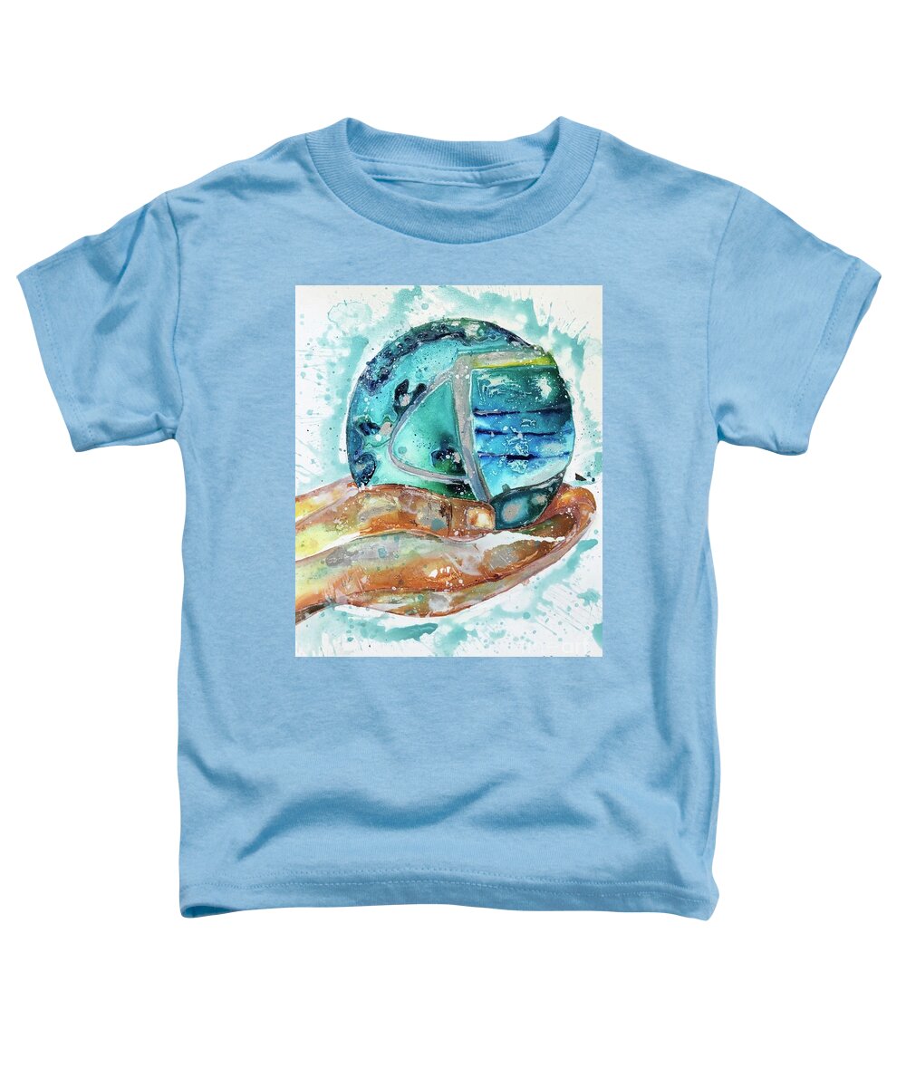 Covid-19 Art Toddler T-Shirt featuring the painting Us. by Kasha Ritter