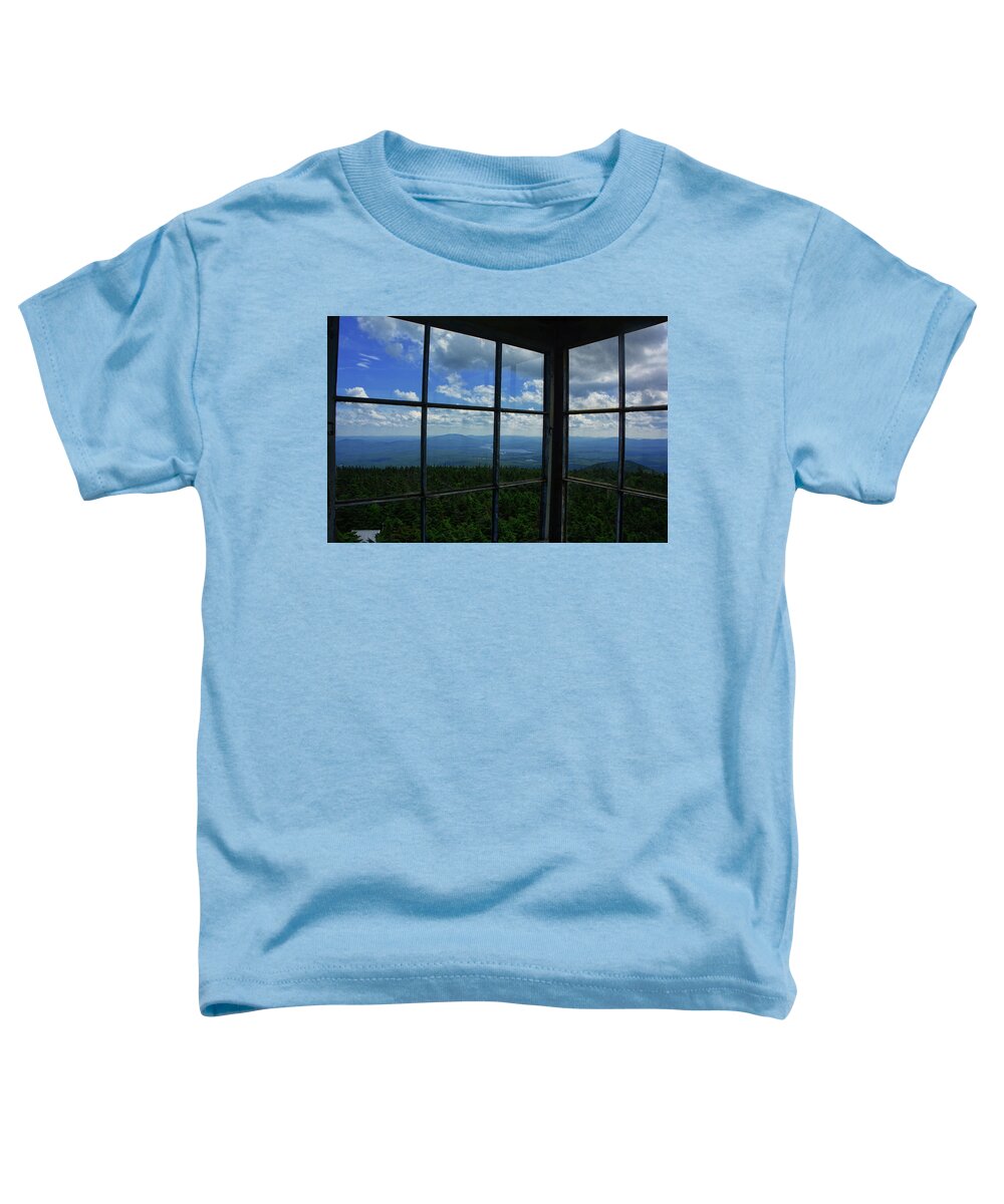 Stratton Mountain Fire Tower Toddler T-Shirt featuring the photograph View from in Stratton Mountain Fire Tower by Raymond Salani III