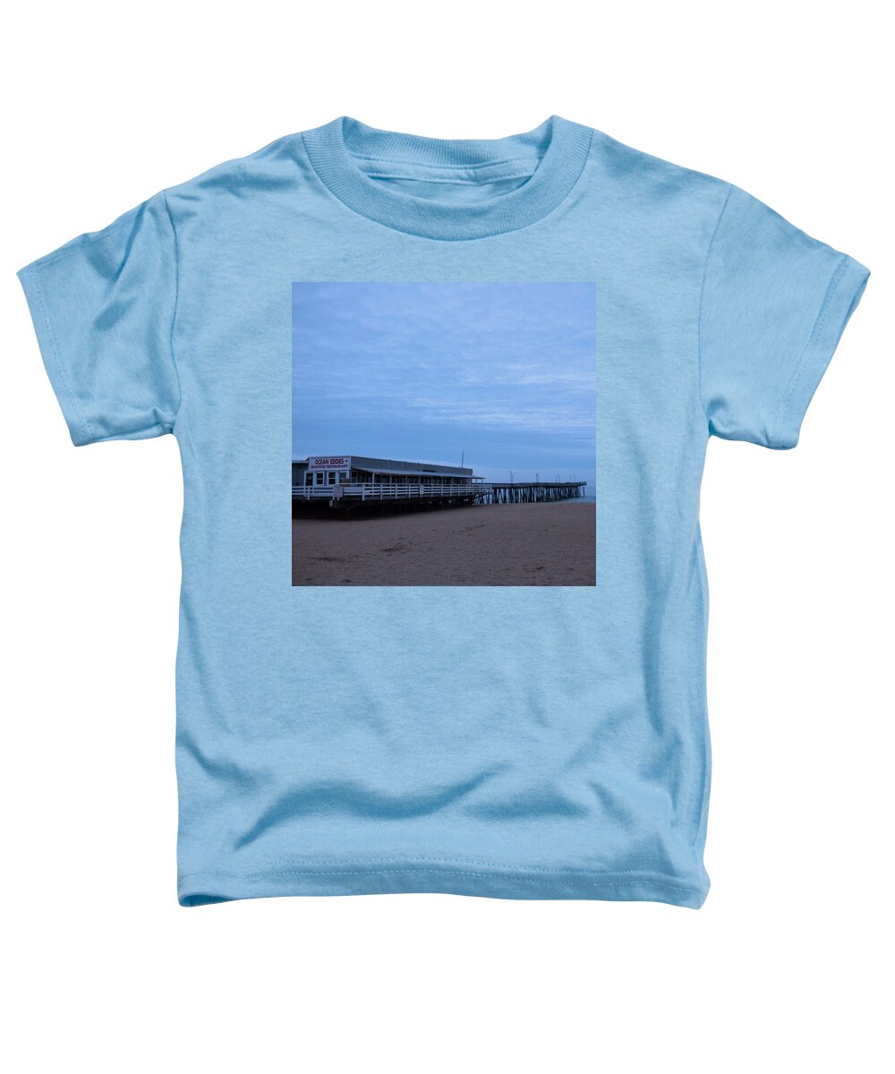 Virginia Beach Toddler T-Shirt featuring the photograph Virginia Beach - Ocean Eddies by Leslie Montgomery