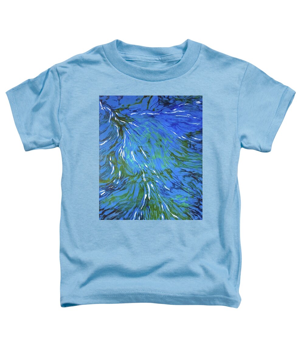 Water Toddler T-Shirt featuring the painting Water 1 by Mr Dill