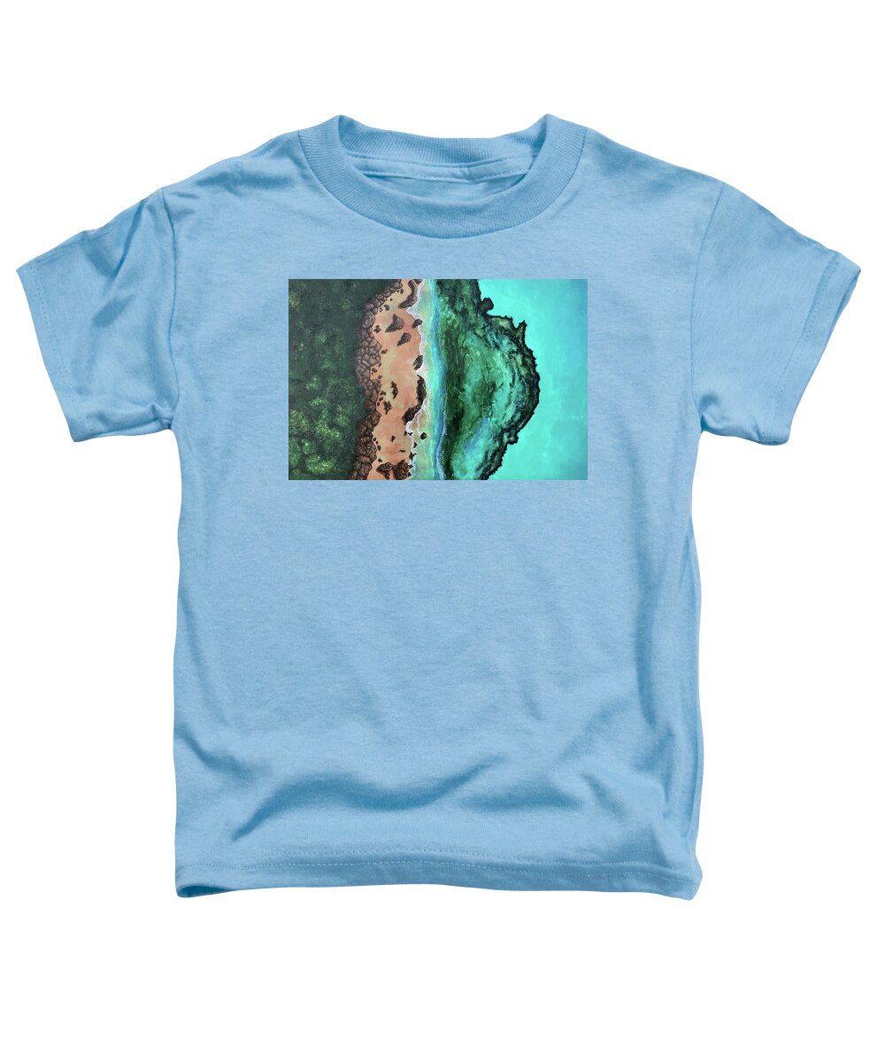 Water Toddler T-Shirt featuring the painting Water 4 by Mr Dill