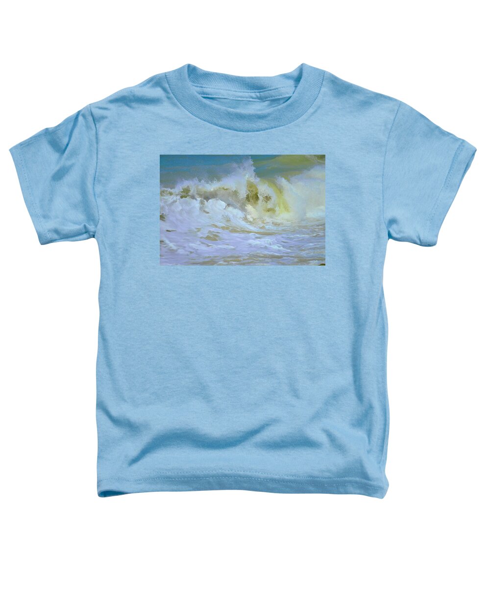 Storm Toddler T-Shirt featuring the photograph Waves 10 by Alison Belsan Horton