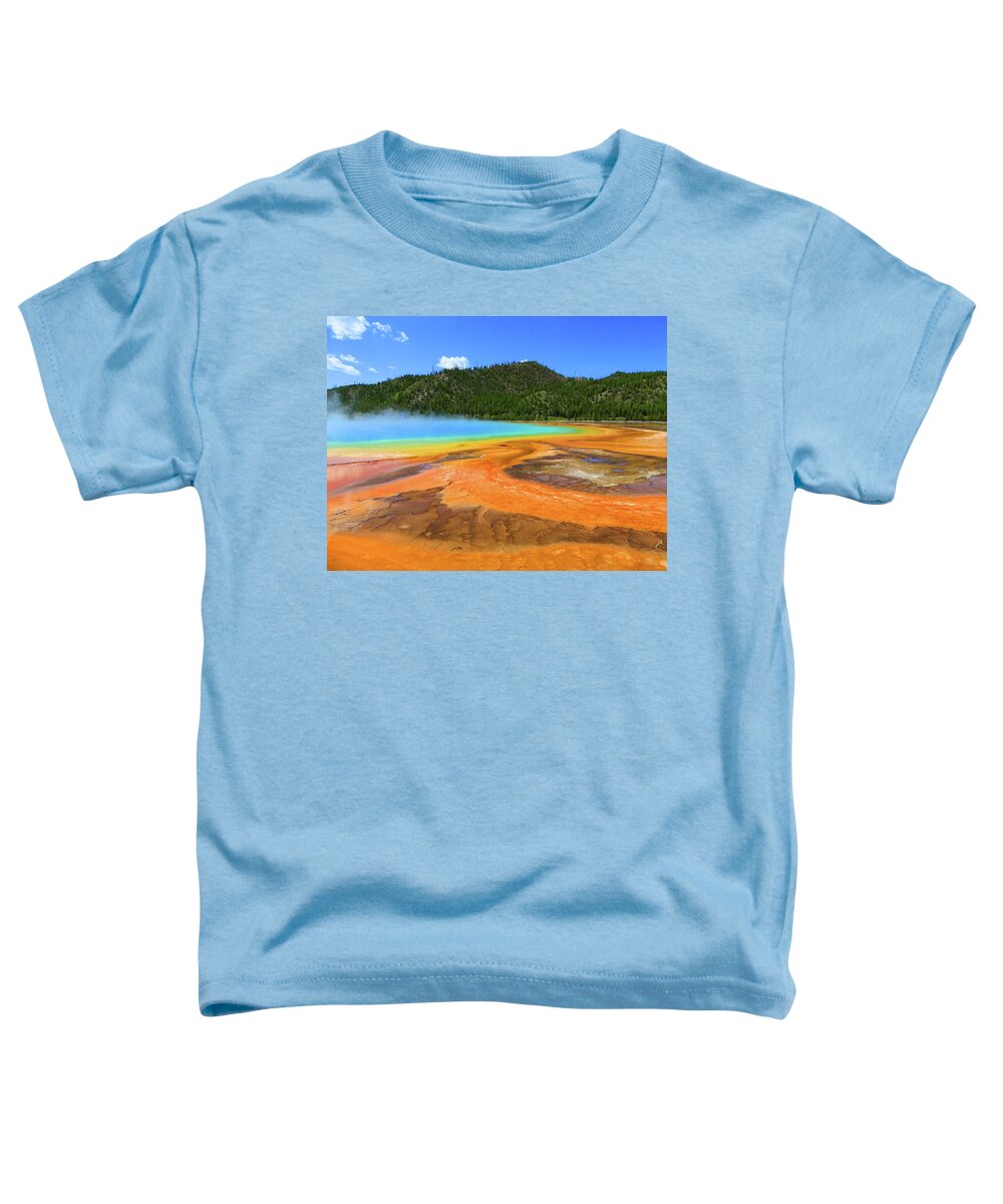 Spring Toddler T-Shirt featuring the photograph Yellowstone Grand Prismatic Spring by Rick Wilking