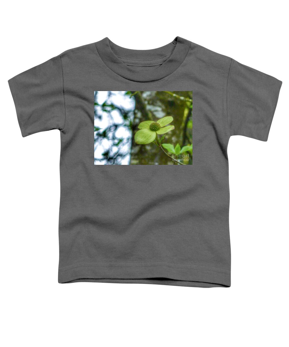 Dogwood Toddler T-Shirt featuring the photograph Dogwood Lime by Susan Garren