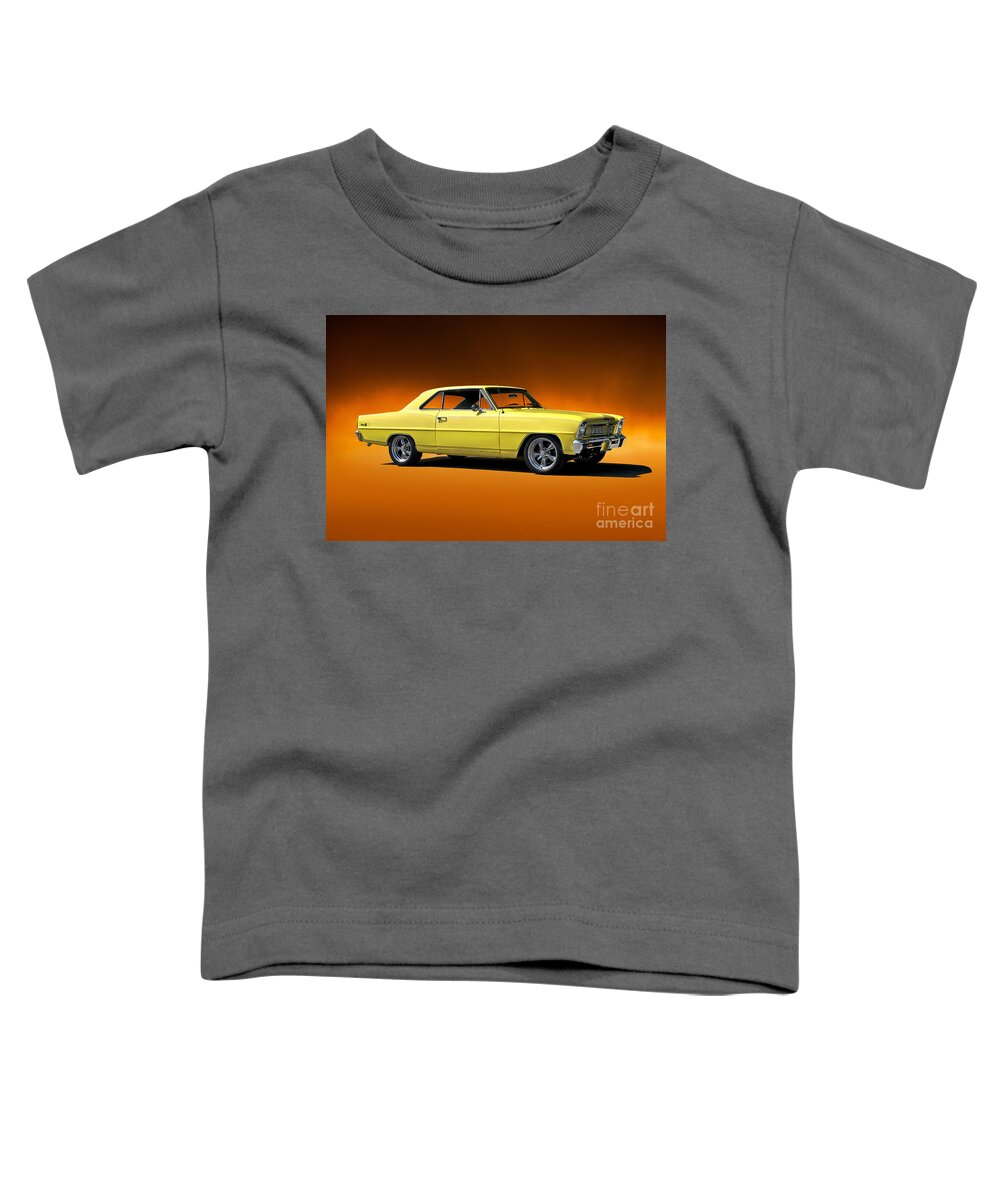 Alloy Toddler T-Shirt featuring the photograph 1966 Chevrolet Nova SS by Dave Koontz