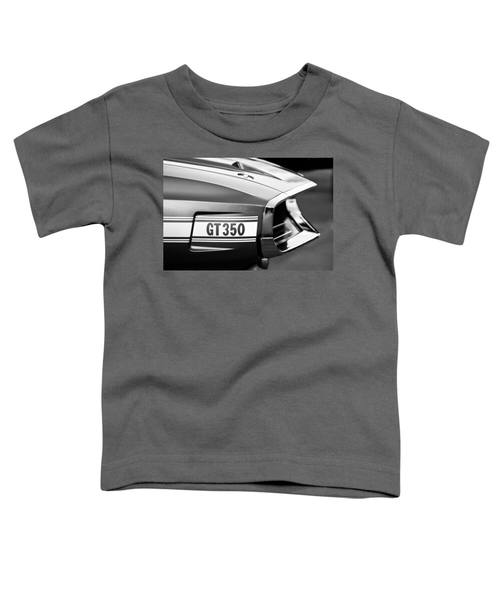 1969 Ford Shelby Gt 350 Convertible Emblem Toddler T-Shirt featuring the photograph 1969 Ford Shelby GT 350 Convertible Emblem by Jill Reger