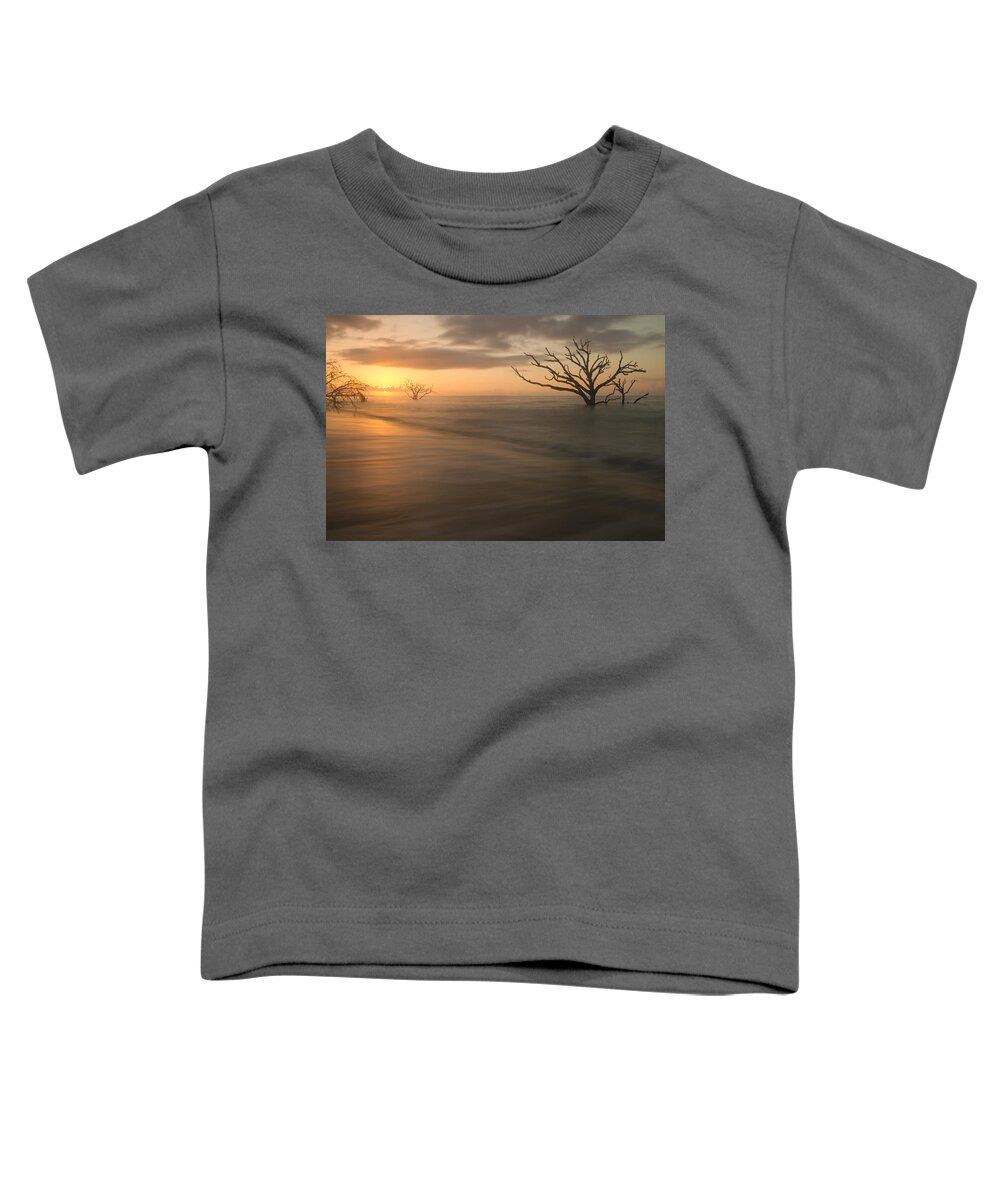 Sea Toddler T-Shirt featuring the photograph Sunrise at Botany Bay Beach by Doug McPherson