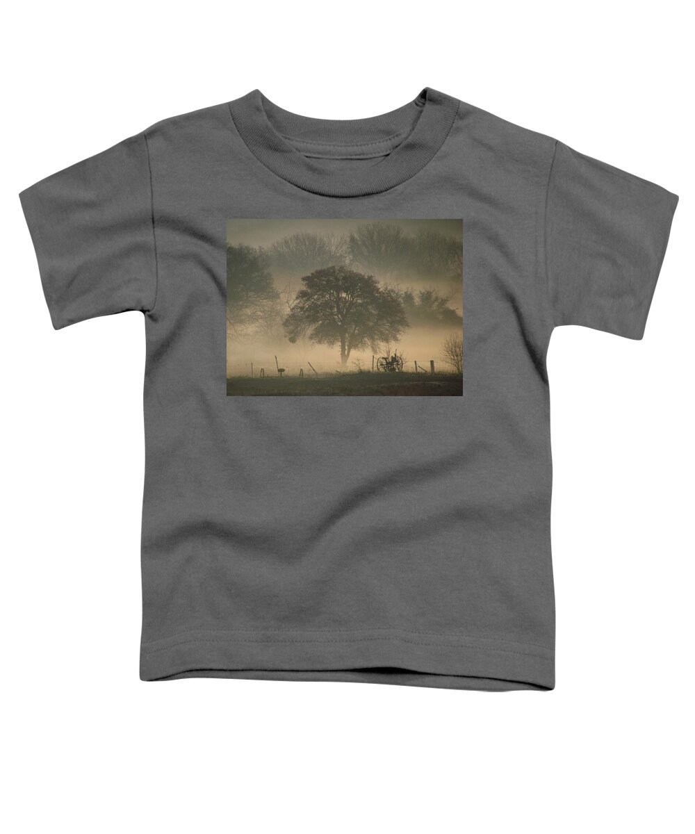 Fog Toddler T-Shirt featuring the photograph Foggy Morning #1 by Shannon Story