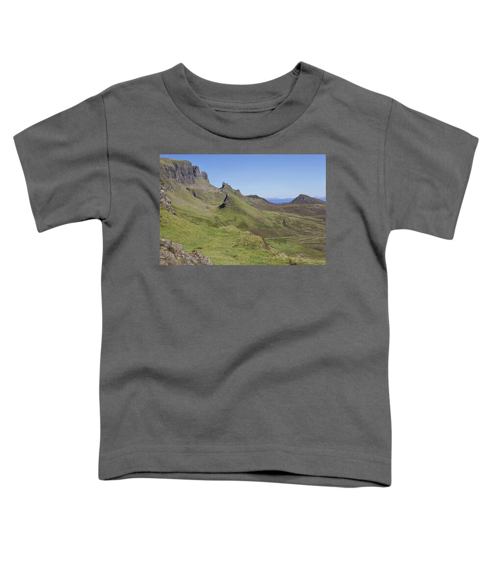 Quiraing Toddler T-Shirt featuring the photograph Quiraing #1 by Eunice Gibb