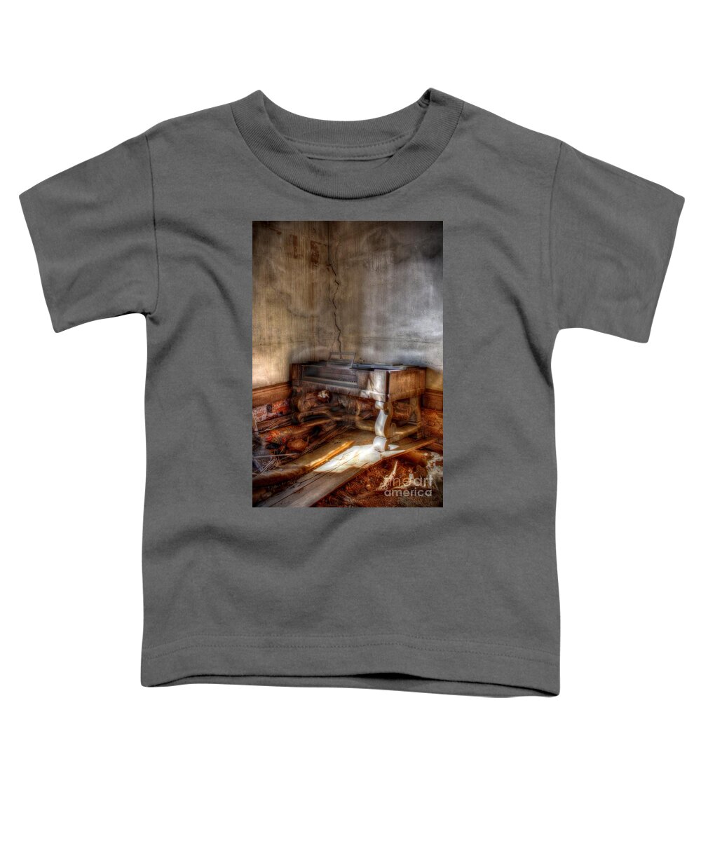 House Toddler T-Shirt featuring the digital art Silenced Song #1 by Dan Stone
