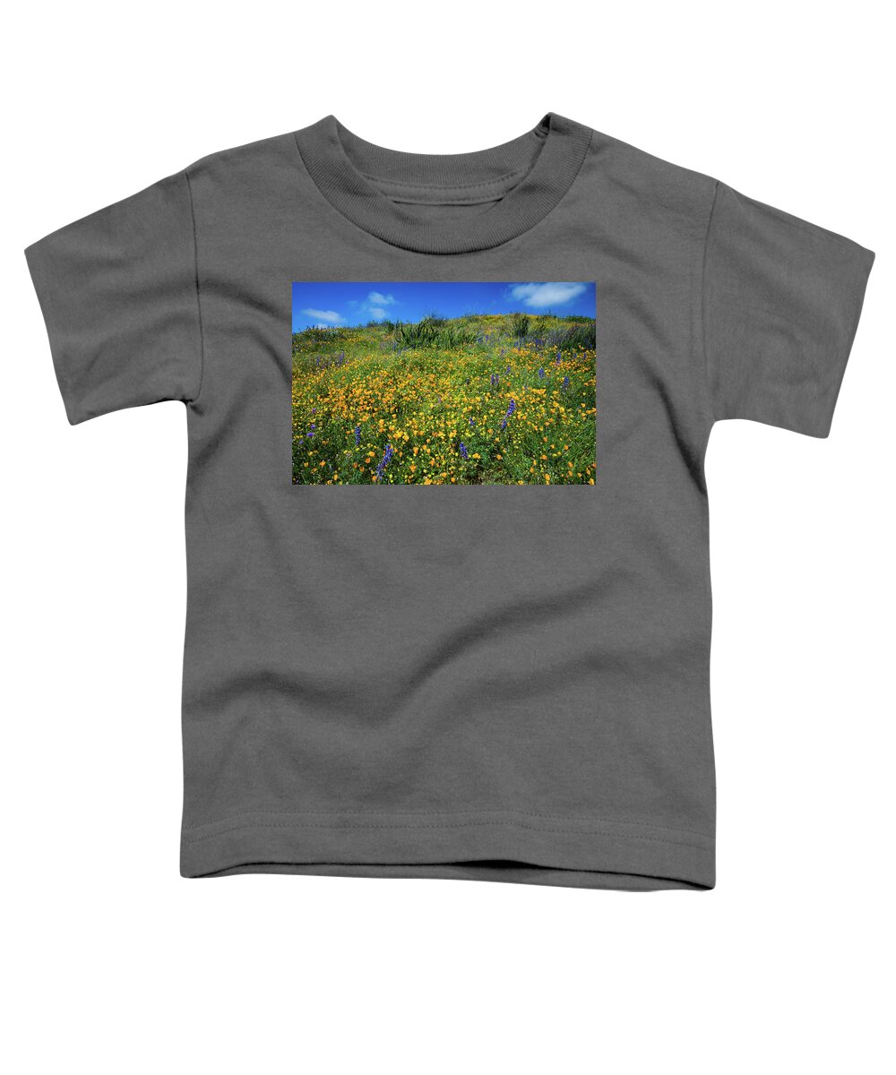 Photography Toddler T-Shirt featuring the photograph California Poppies Eschscholzia #10 by Panoramic Images