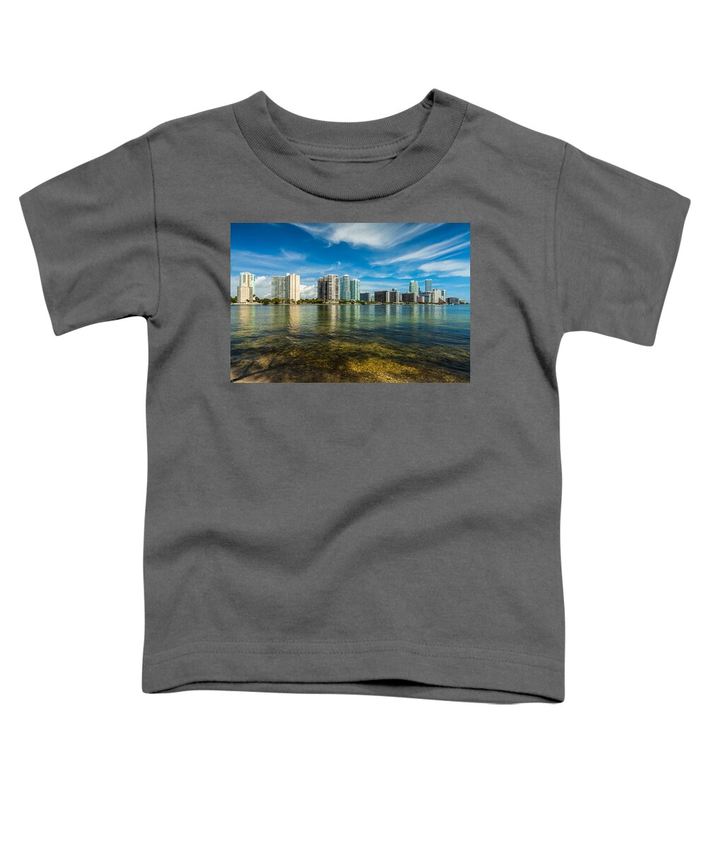 Architecture Toddler T-Shirt featuring the photograph Miami Skyline #10 by Raul Rodriguez
