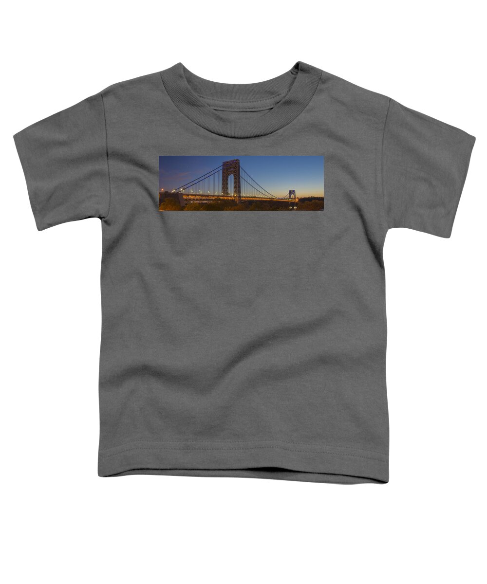 Gwb Toddler T-Shirt featuring the photograph George Washington Bridge #1 by Theodore Jones