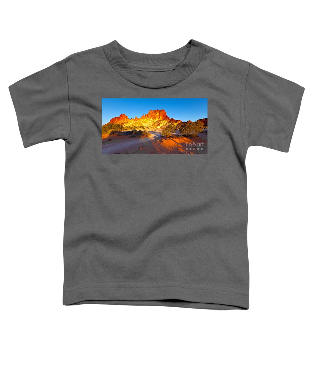 Rainbow Valley Outback Landscape Central Australia Northern Territory Australian Clay Pan Arid Dry Toddler T-Shirt featuring the photograph Rainbow Valley #13 by Bill Robinson
