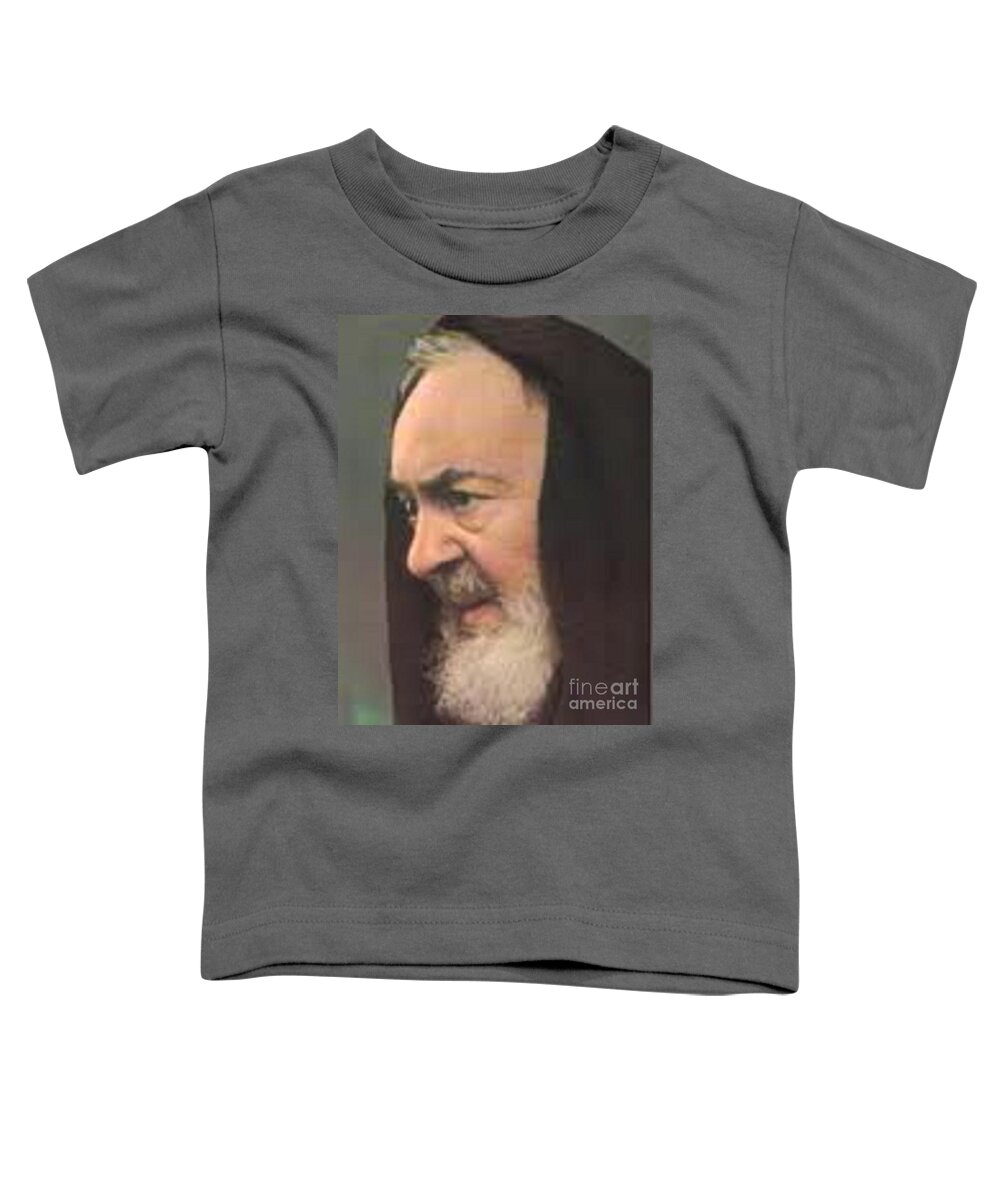 Prayer Toddler T-Shirt featuring the photograph Padre Pio #19 by Archangelus Gallery